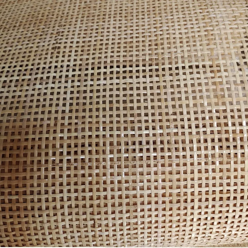 40/45/50cm Natural 2.0mm Checkered Real Indonesia Rattan Cane Webbing Roll Wall Ceilling Decor Chair Table Door Cabinet Material