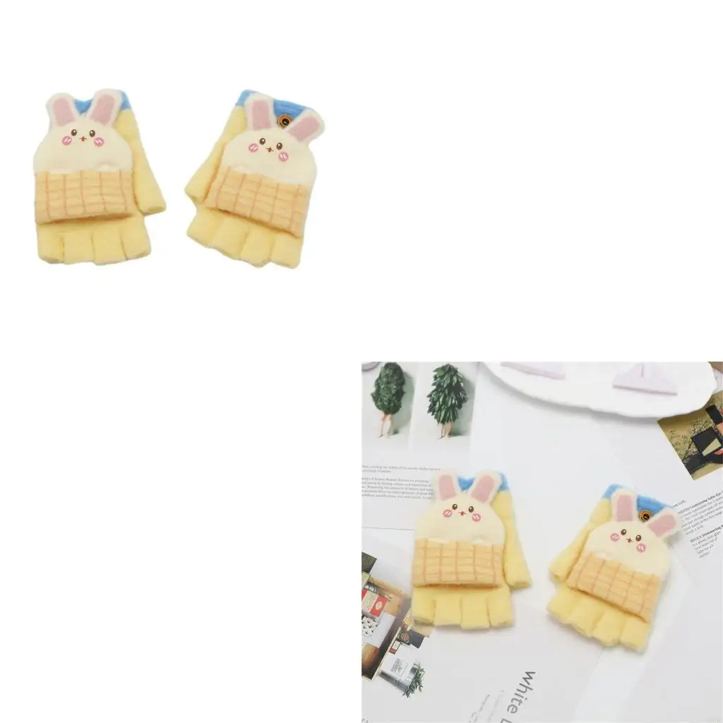 

Удобные детские варежки зимние теплые перчатки с откидным покрытием для холодной погоды 4xbc