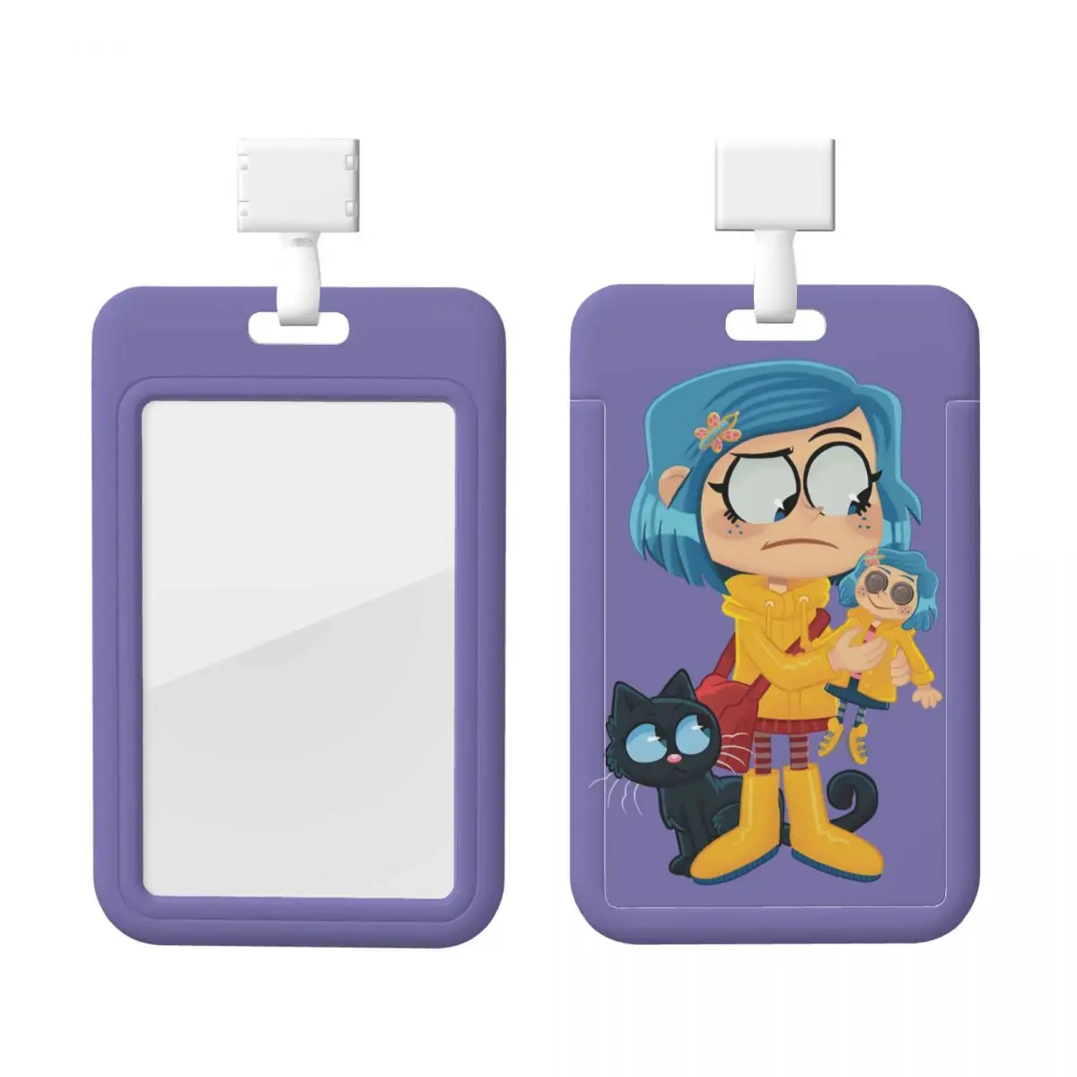 

Custom Neck Lanyard Card Holder Coraline Card Badge Holder For Subway Bus Bank Card Lanyard Credential Badge Holder Factories