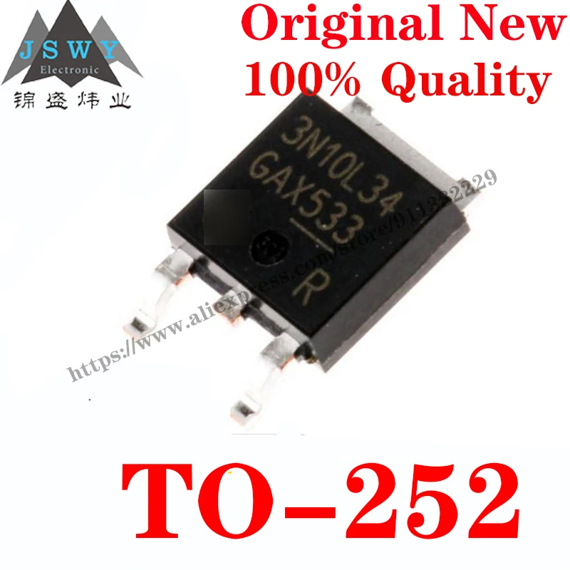 10~100 PCS IPD30N10S3L-34 TO-252 Discrete Semiconductor Transistor MOSFET Chip With the for module arduino Free Shiping 3N10L34