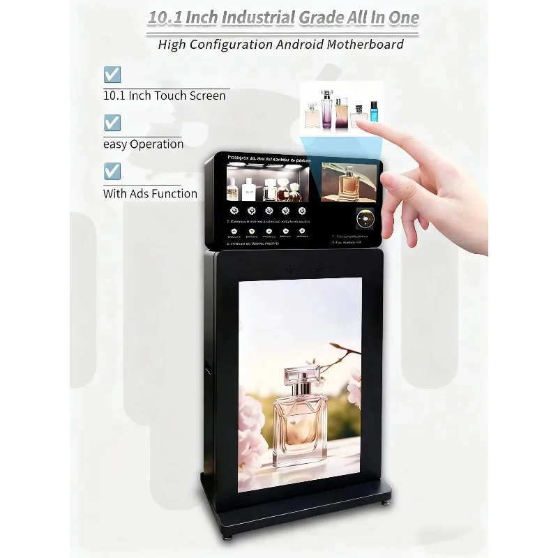 2026 New Wall-Mounted Fragrance Vending Machine Convenient with Five Perfume Sprayers Various Payment Methods Easy Use Custom