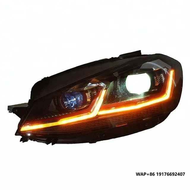 

Wholesale Only Tluuze Projector Lens LED Headlight with Red Stripe for Golf 7.5 GTI