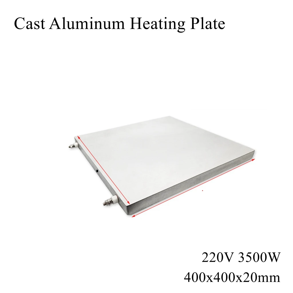 

400*400mm Cast Aluminum Heating Plate High Temperature Flat Electric Band Heater Pad Mat Board Press Machine Extruder Laminator