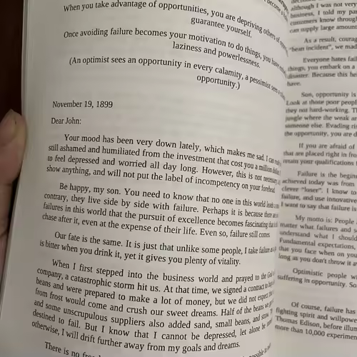 Paper Book The 38 Letters From J.D. Rockefeller To His Son English - Image 6