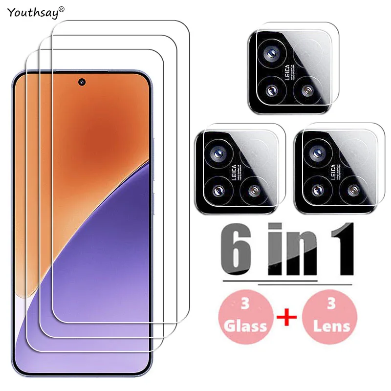 

Full Gule Glass For Xiaomi 15 Tempered Glass Xiaomi 15 Screen Protector Protective Phone Camera Lens Film For Xiaomi 15 Glass