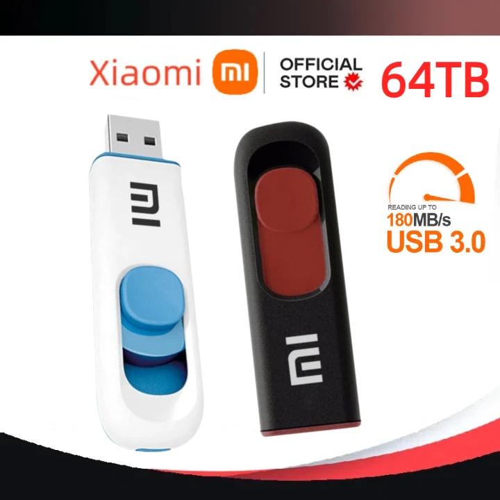 Xiaomi-High Speed Mini USB Flash Drive, Memory Stick, Pendrive, Chave de armazenamento, Dispositivos USB, 4TB, 16TB, 64TB