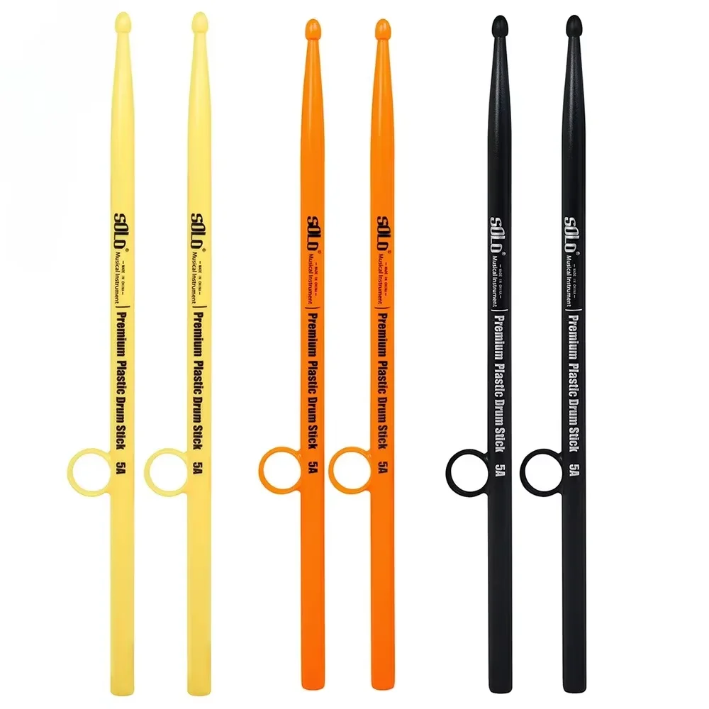 5A Drumsticks 1 Pair Fancy Anti-fall Drum Sticks Non-slip ABS Drumstick Percussion Instruments Accessories For Drum Beginne