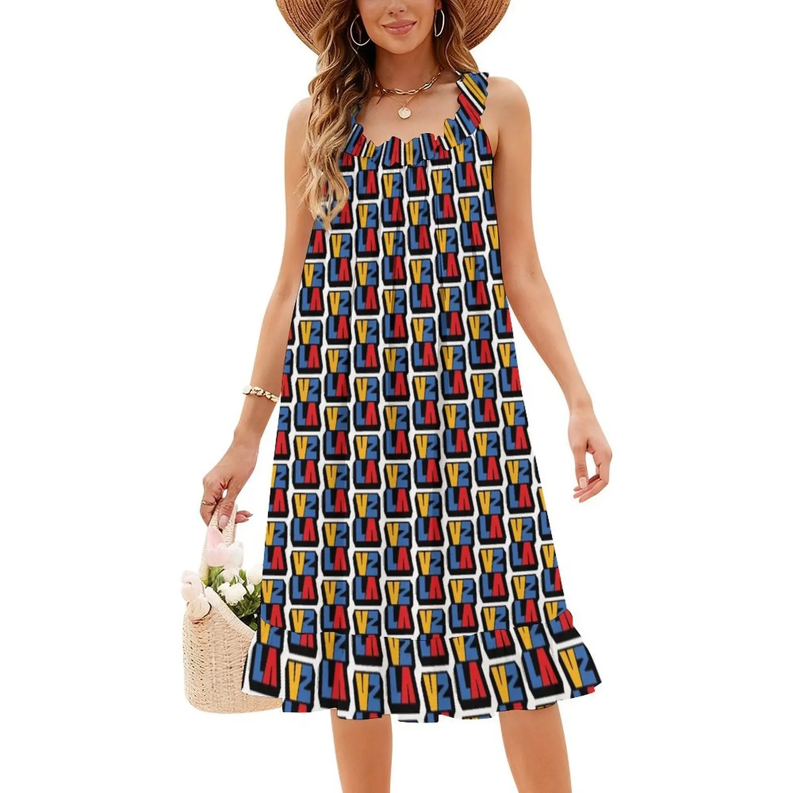 فستان حفلات أنيق للنساء من Vzla Qtro فستان على شكل حرف a مع خيارات قصيرة/طويلة/بدون أكمام من فنزويلا فستان طبيعة جمالية عتيقة