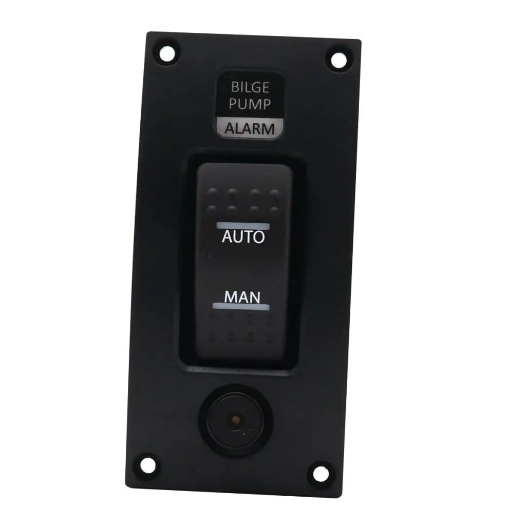 Bottom Pump Switch Panel Waterproof Alarm LED Indicator for Boat Lights LED 12V Bilge Pump Control