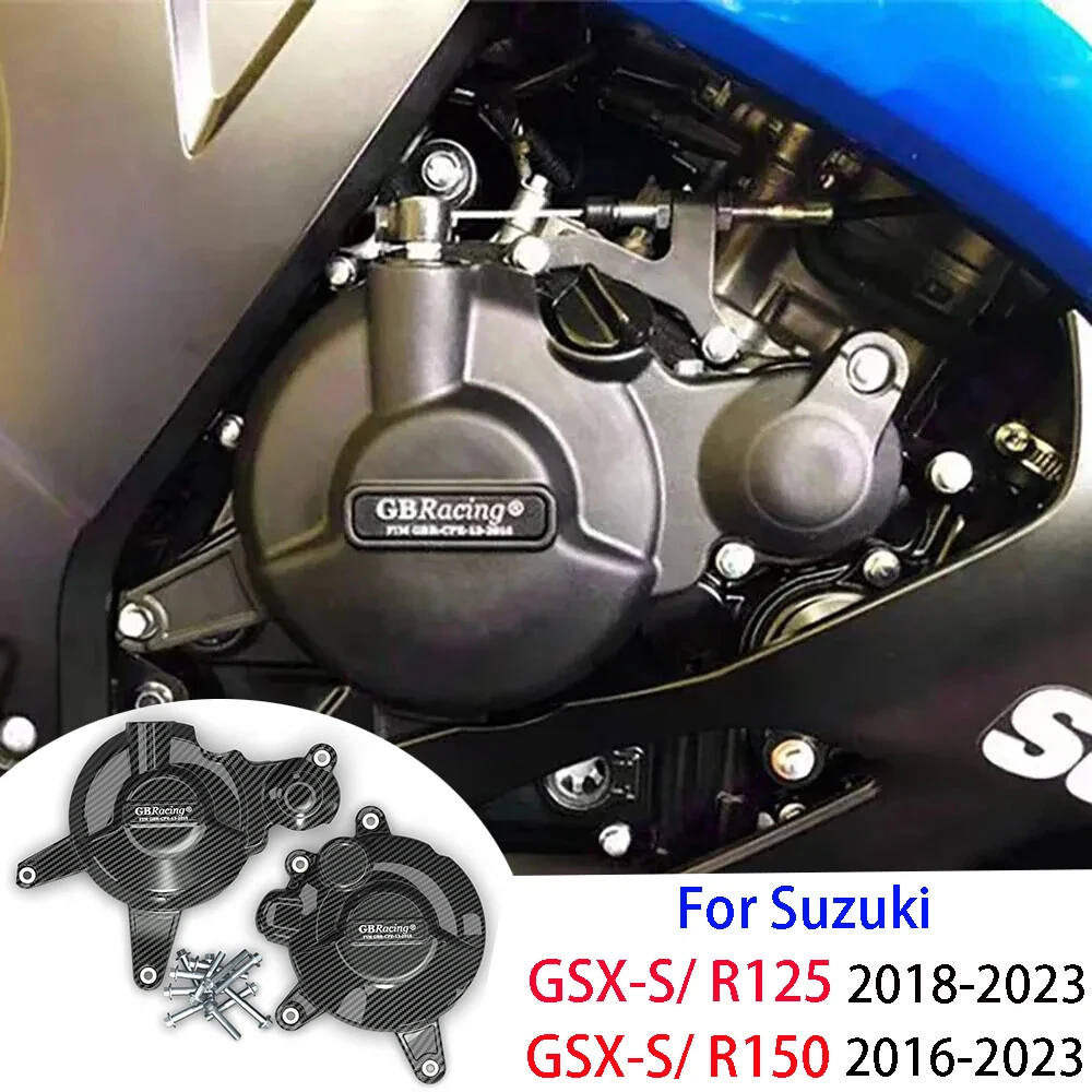 Motorcycles Engine protective cover for SUZUKI GSX-R125 GSX-S125 2018-2023 GSX-R150 GSX-S150 2016-2023 carbon fiber printing