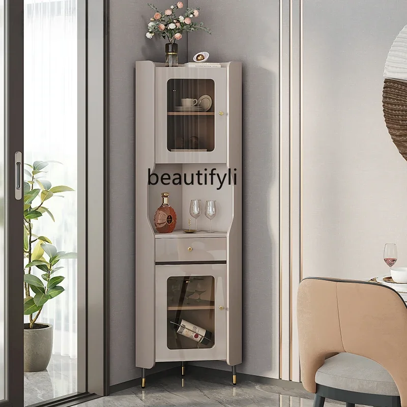 

S European Modern and Simple Wall Side Cabinet Wall Triangle Integrated Dining Side Corner Cabinet Living Room furniture