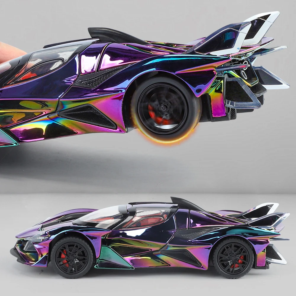 APOLLO EVO – voiture en alliage moulé sous pression, échelle 1/24, jouet à collectionner, cadeaux pour enfants