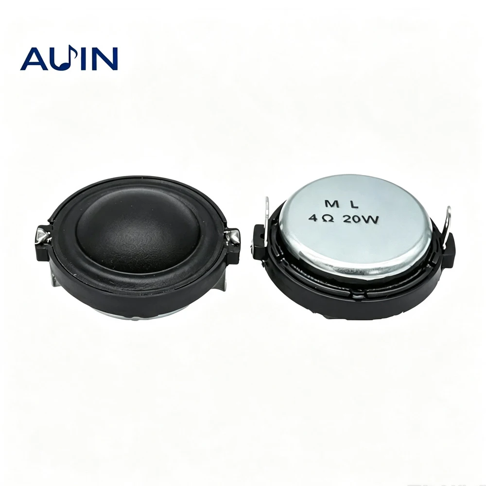 AUIN 2 Stück 30MM 4 Ohm 20W Hochtöner Lautsprecher Seidenfilm 20 Kern Hifi Seiden-Hochtöner Mini-Lautsprecher DIY Bluetooth-Verstärker