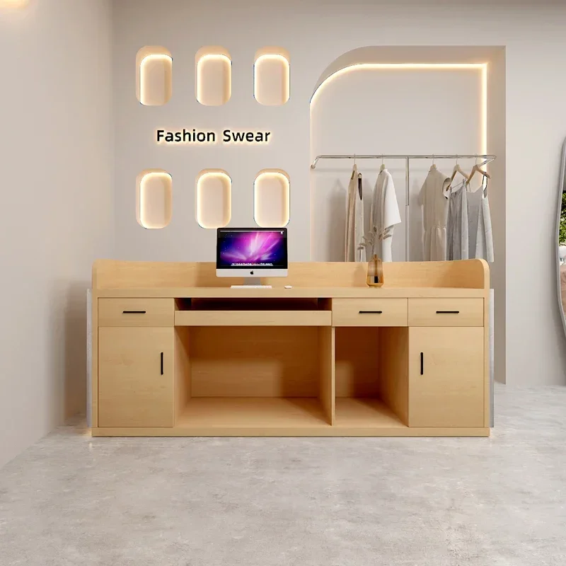 مكتب استقبال باللونين الأبيض والأسود تريموي سمارت برو أثاث المكاتب المنزلية طاولة الصالون طاولة الاستقبال لمكتب الاستقبال التنفيذي #4