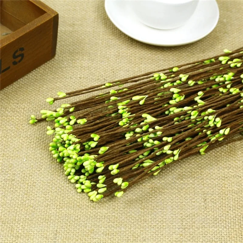 Hot sale 65cm artificial Stamen Berry Branches DIY Crafts for Wedding Scrapbooking Wreath Flowers party supplies 10 pcs/lot