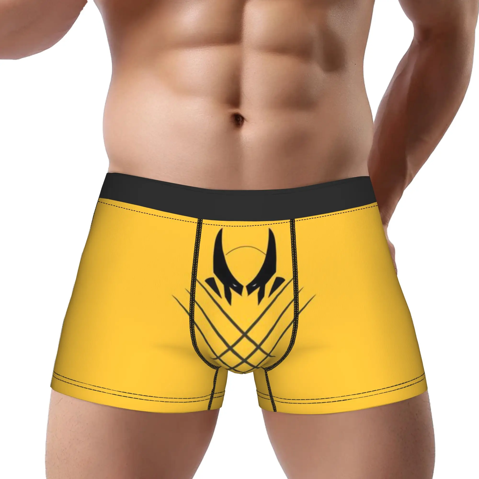

Wolverine (18) Marvel Underpants Breathbale Panties Men's Underwear Print Shorts Boxer Briefs