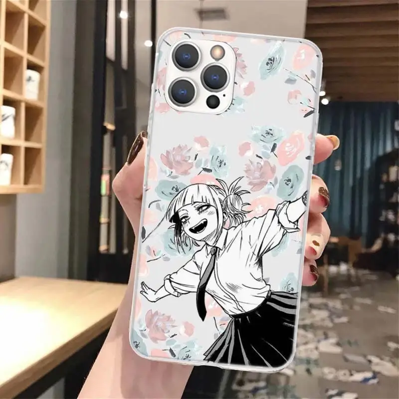 MHA Himiko Toga Soft Phone Case For iPhone 16 15 14 13 12 11 Pro Max X XR XS 7 Plus 8 + SE 2020 Pattern Customized Cover 15 14 1