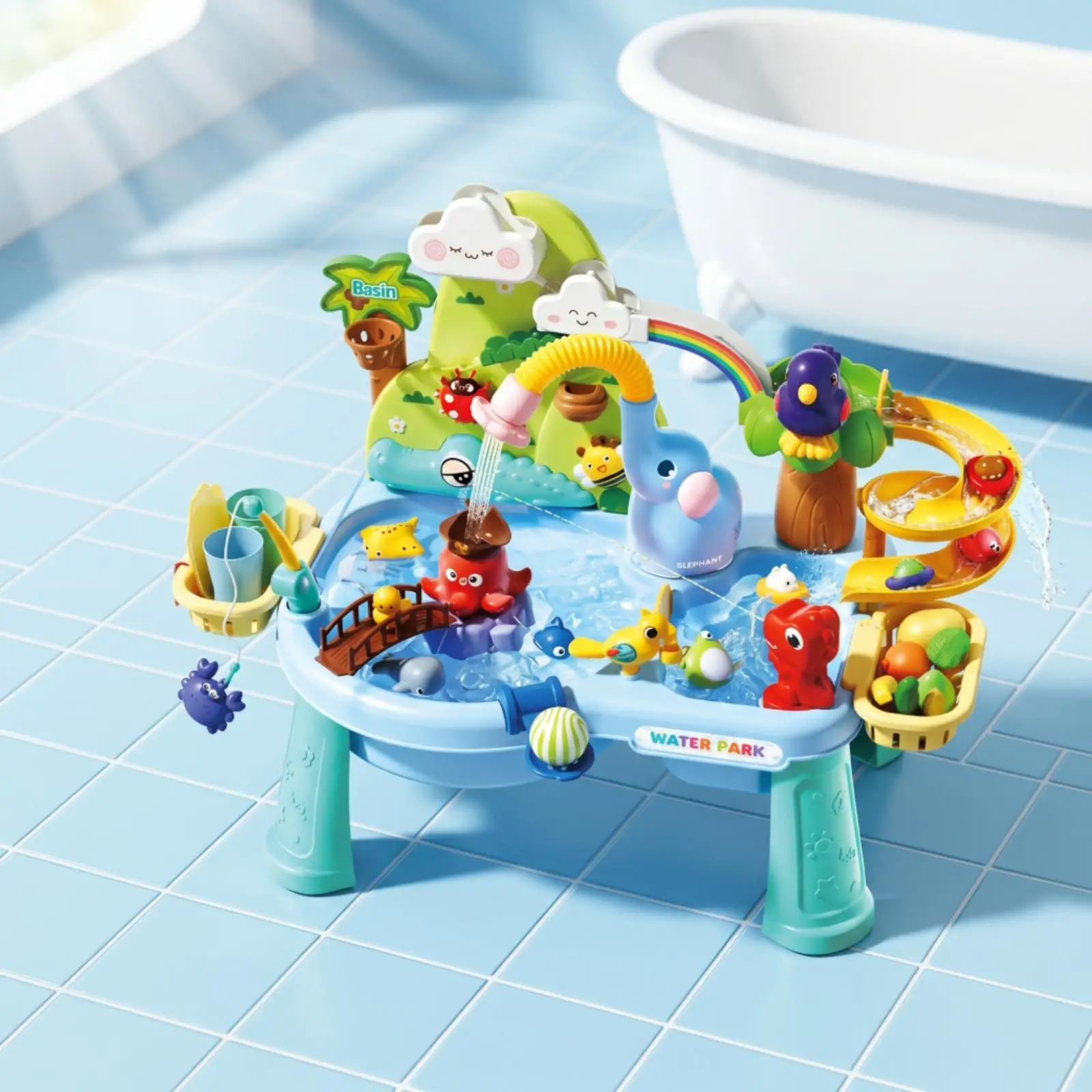 tavolo-d'acqua-a-tema-elefante-per-bambini-tavolo-sensoriale-con-design-a-canali-a-tema-animale