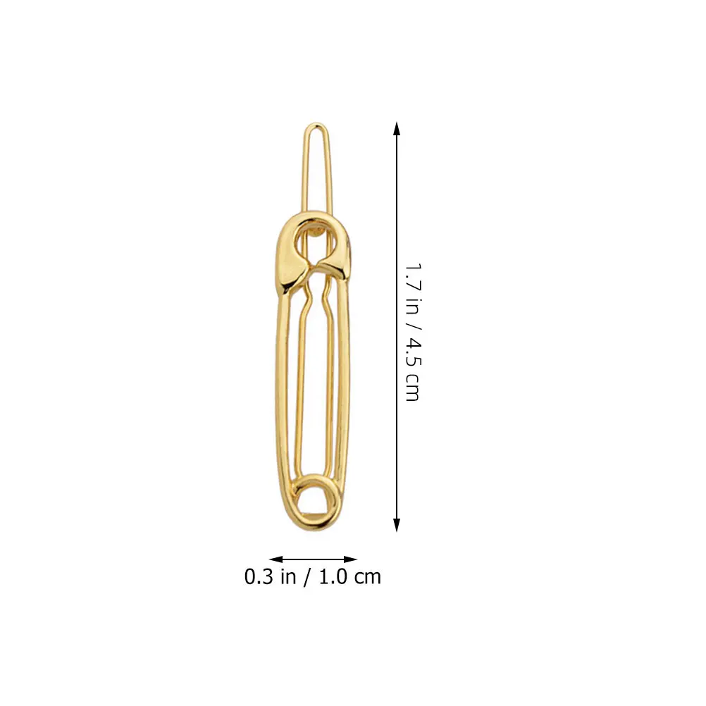 

12 Pcs Durable Accessories Women Barrettes Safety Pin Clips For Pin Barrettes Hair Clamps Metal Hair Bralettes
