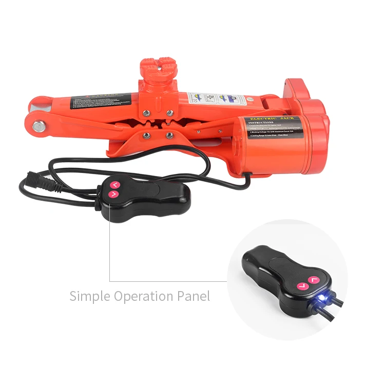 Portable 12V 3Ton Electric Jack Auto Lift Scissor Jack Lifting Machinisms Lift Jack Muti Function