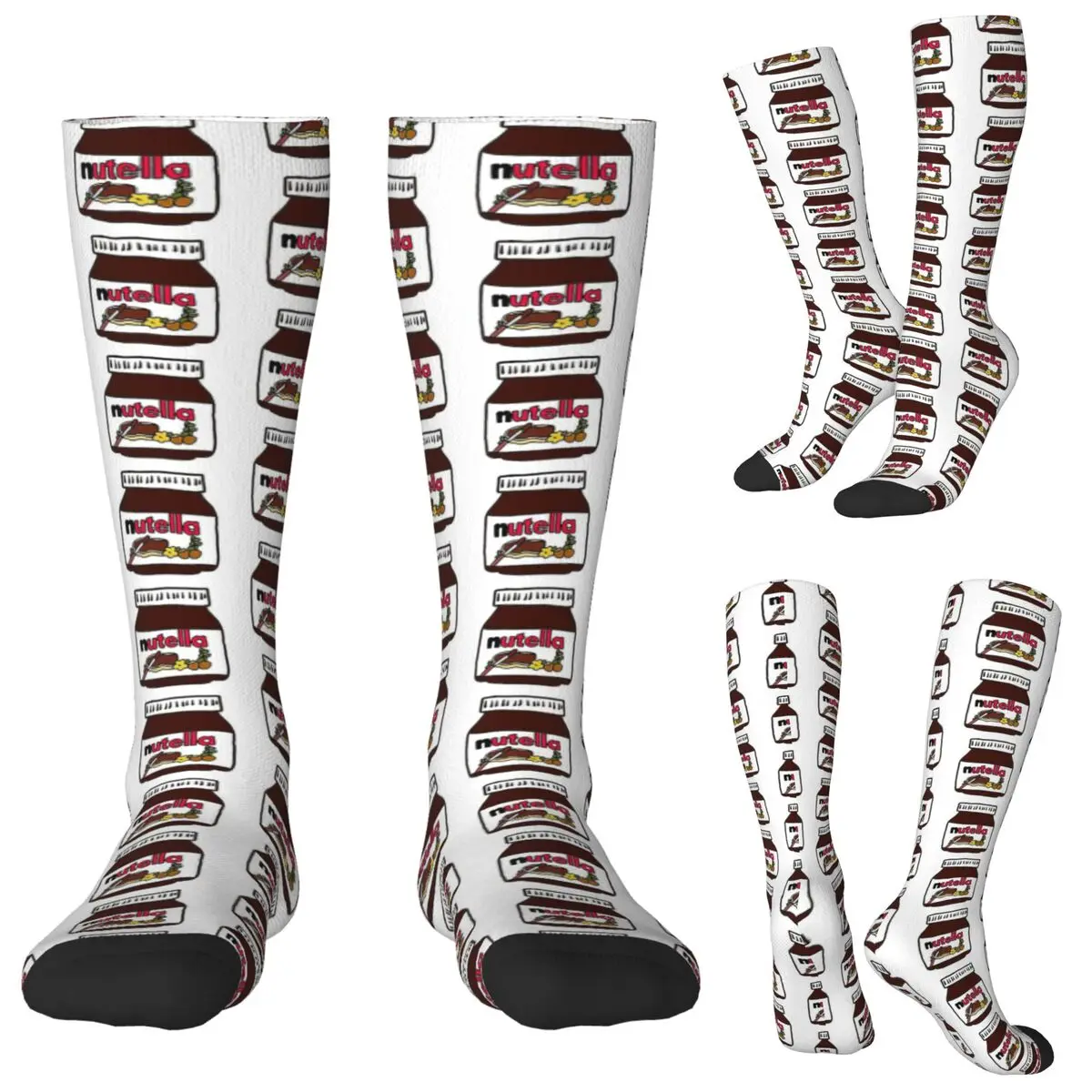 

Nutella Socks Harajuku Stockings All Season Long Socks Accessories for Unisex Gifts