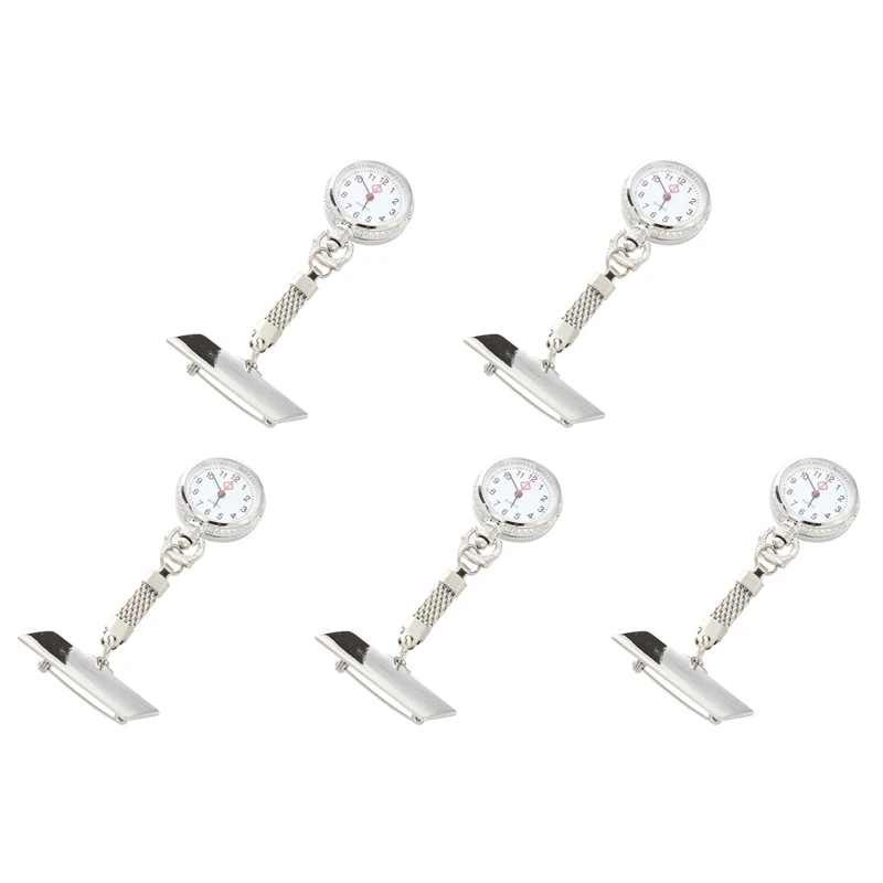 5X reloj de enfermera con movimiento de cuarzo con Pin de broche