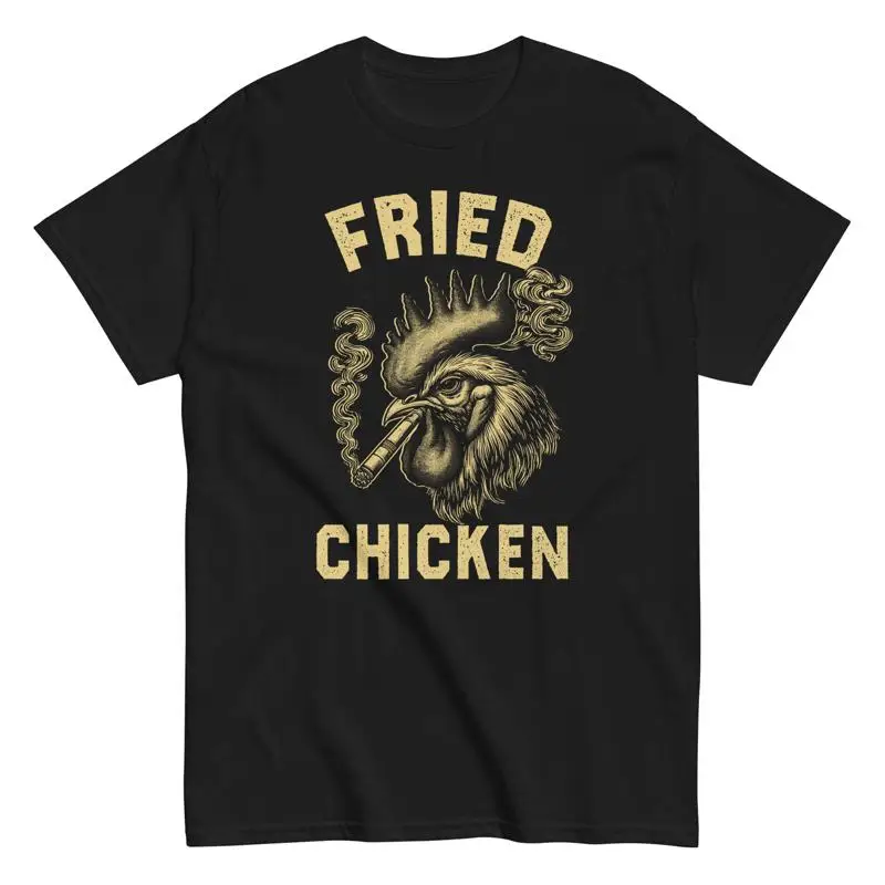 

Курящая куриная забавная футболка с животными, петухом