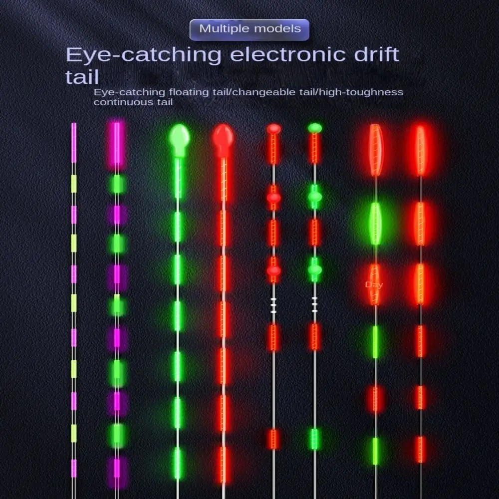 1pc Super Bright LED Fishing Smart Float Top Ultra Sensitive Induction Electronic Floats Buoy Cr425 Battery Luminous