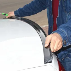 Universal Spoiler Car-Styling 5D Carbon Fiber Spoilers DIY Refit Spoiler For Audi BMW Toyota Honda KIA Hyundai Opel All Car
