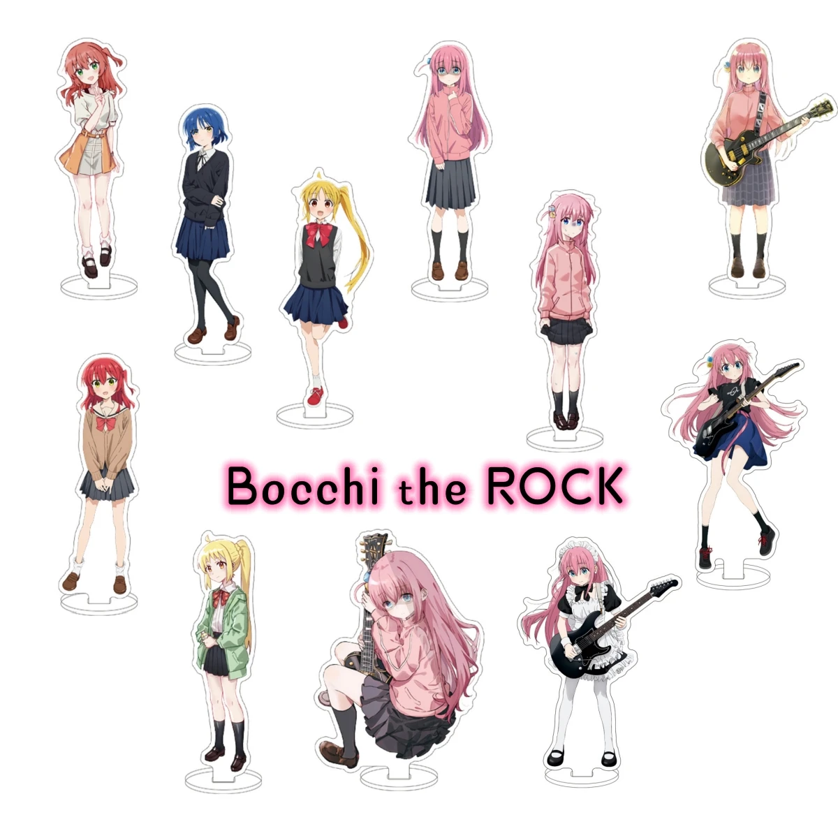 Anime BOCCHI THE ROCK! Stand Character Acrylic Standing Model Hidori Ijichi Nijika Yamada Ryo Kita Ikuyo Fans Collect Toy Gifts