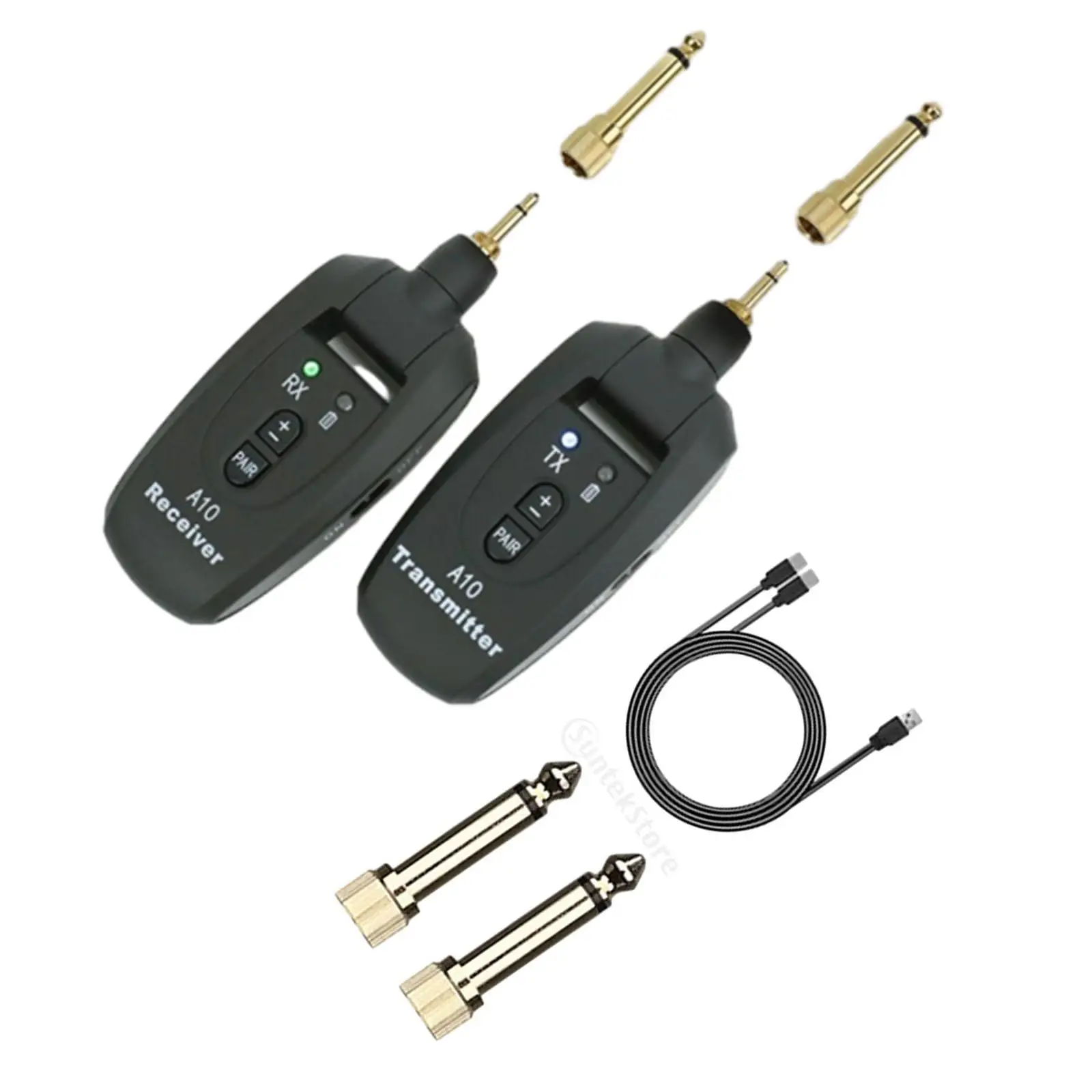 

Microphone System Guitar Transmitter and Receiver for Acoustic Guitar Bass