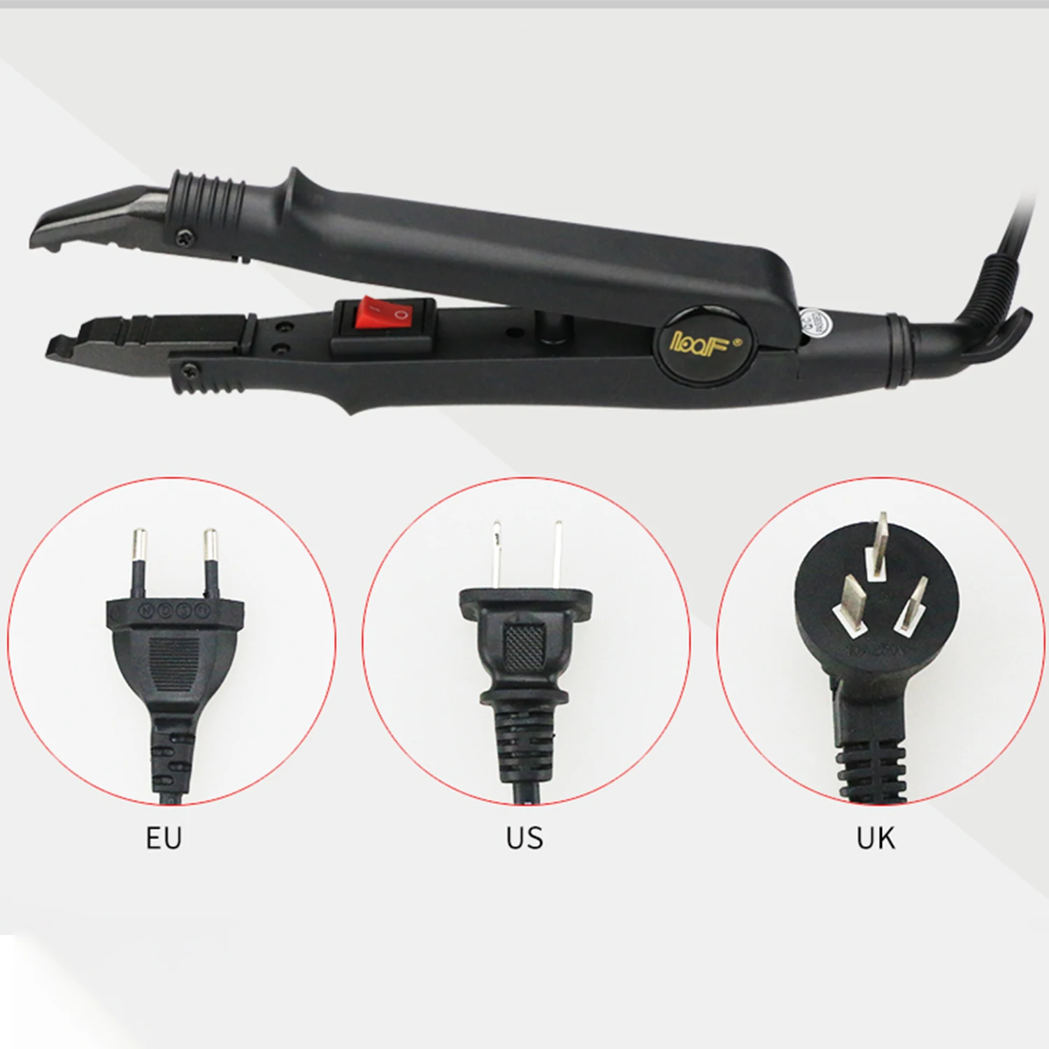 المهنية الشعر التمديد أداة موصل الشعر الانصهار الحرارة الحديد موصل قابل للتعديل درجة الحرارة ذوبان أداة المملكة المتحدة/الولايات المتحدة/الاتحاد الأوروبي التوصيل