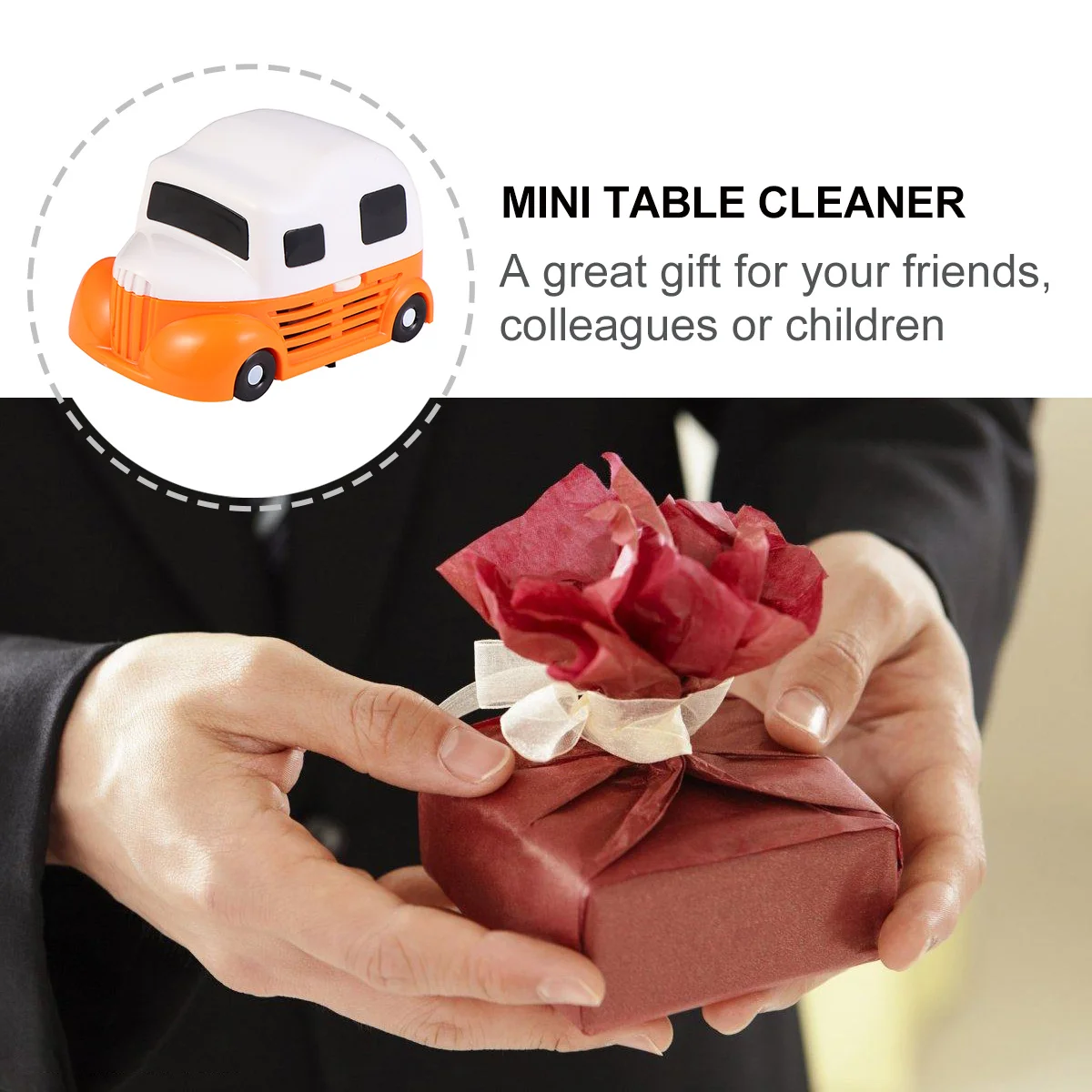 

1Pcs Adorable Mini Vacuum Cleaner Portable Desktop Dust Remover Crumbs Eraser Dirt Lint Ashes Professional Tool