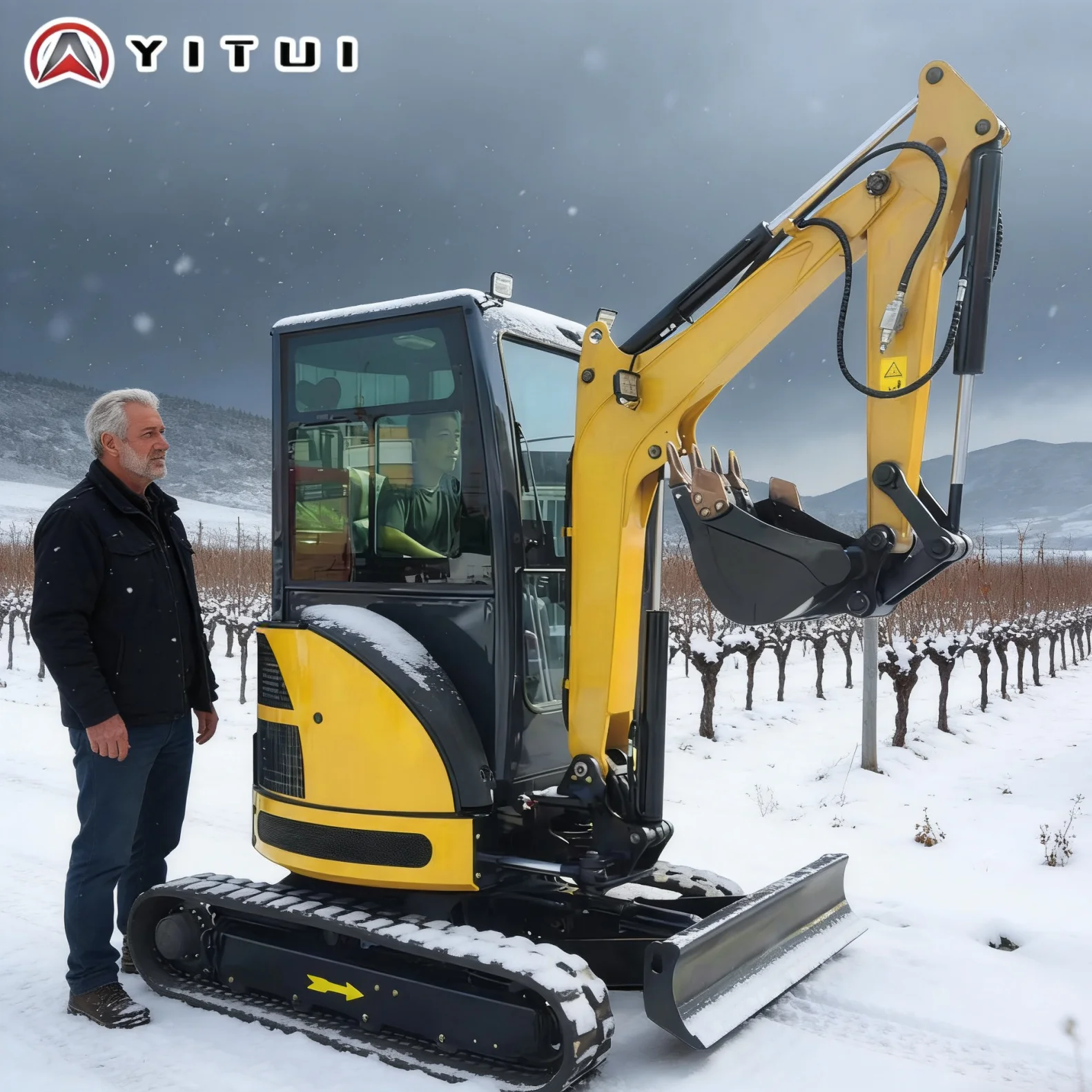 

Customized 3.5 Ton Mini Excavator Crawler Digger Kubota Engine Euro 5 CE/EPA Multifunctional Farm Garden Construction