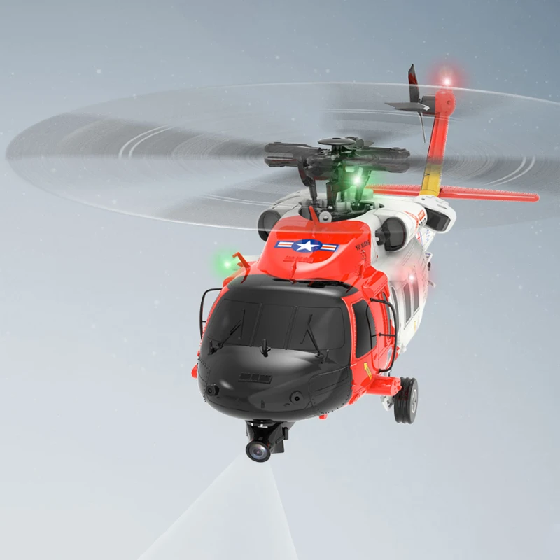 Yuxiang F09s Rescue Eagle Black Hawk helicóptero Control remoto modelo de simulación avión posicionamiento Gps regalo para niño