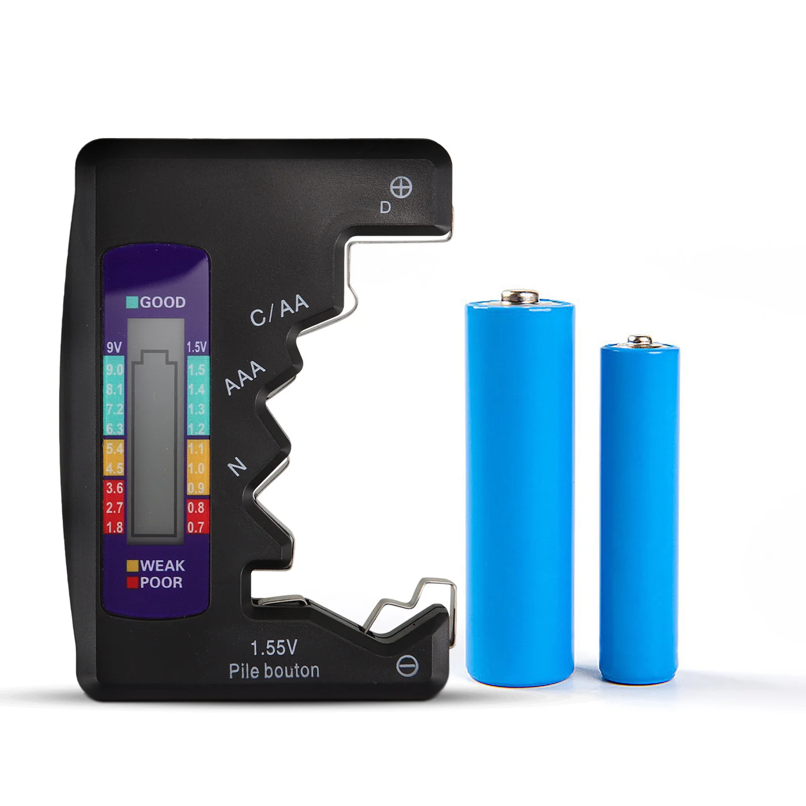 

Tester Tool Portable Checker Device For Aa Aaa Button Batteries Voltage Testing Small Measuring Instrument Tool