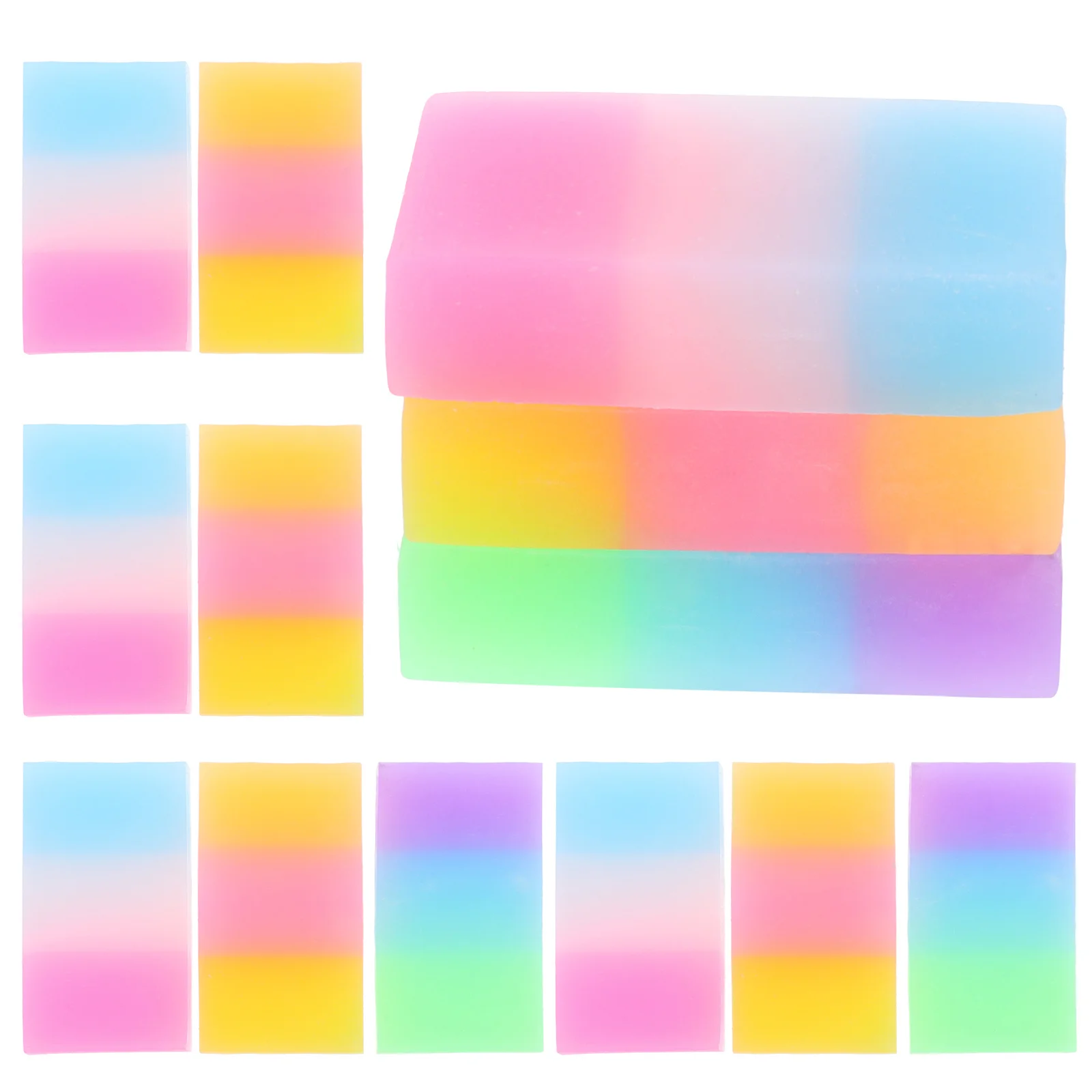 36 Stück Gelee-Radiergummis, zarte Buntstift-Radiergummis zum Zeichnen, entzückende Cartoon-Partygeschenke, Bleistift-Radiergummi