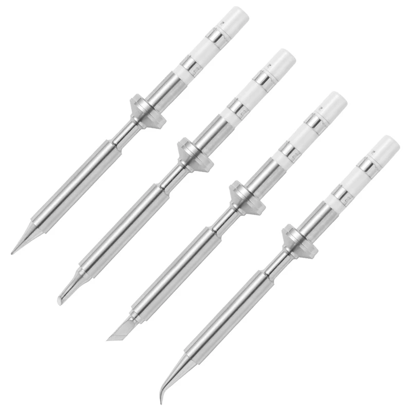 4Pcs Mini Pencil Soldering Iron Tips Replacement For Pinecil Micro-Soldering Iron,PTS200/TS100 Portable Solder Pen Tool