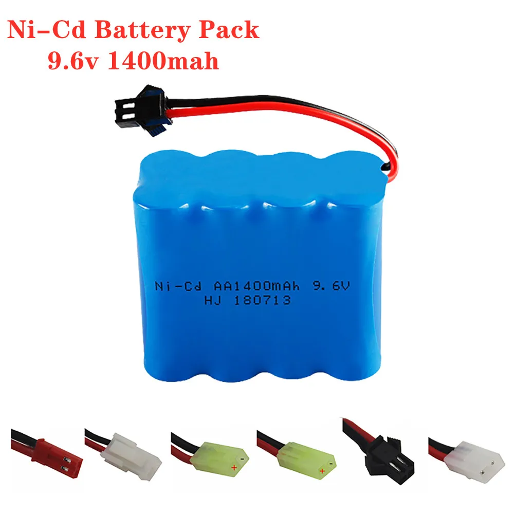 

9.6v 1400mah Rc Car Accessories Battery For Rc Car Rc Boat Robot Tank Gunboat Part 9.6 v 1400mah Ni-Cd Rechargeable Battery Pack