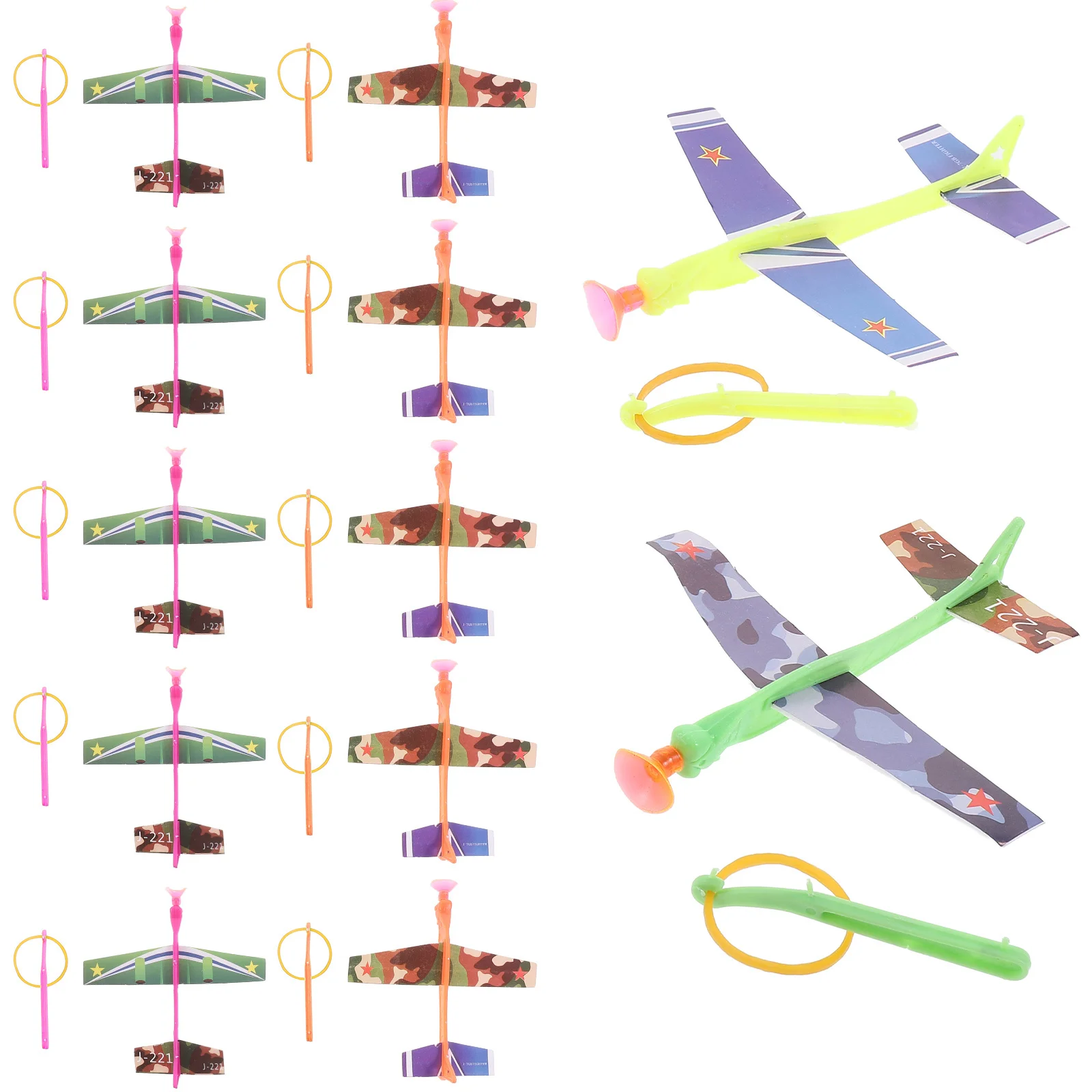 30-teiliges fliegendes Spielzeug für Kinder, Flugzeugaktivitäten, Flugzeuge für Kinder, Modellflugzeuge, Mini-Sling-Shooter