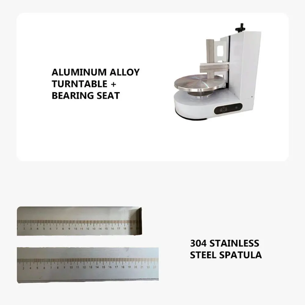 Máquina de llenado de recubrimiento de crema de pastel, esparcidor de decoración de crema de pan de pastel eléctrico, máquina de alisado automática