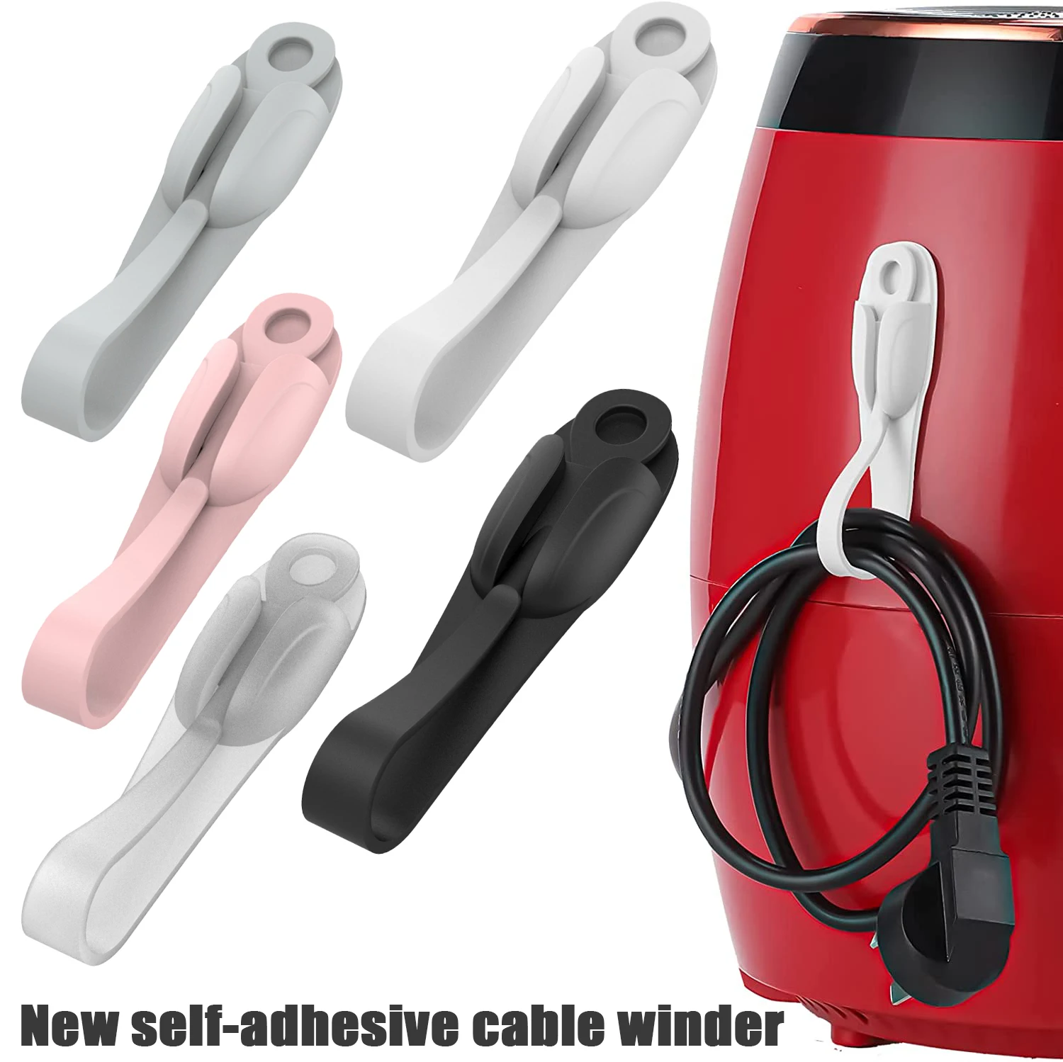 Nuovo Cord Bundlers Cord Organizer per involucro di cavo da cucina autoadesivo supporto per avvolgicavo in Silicone appiccicoso cavo dati