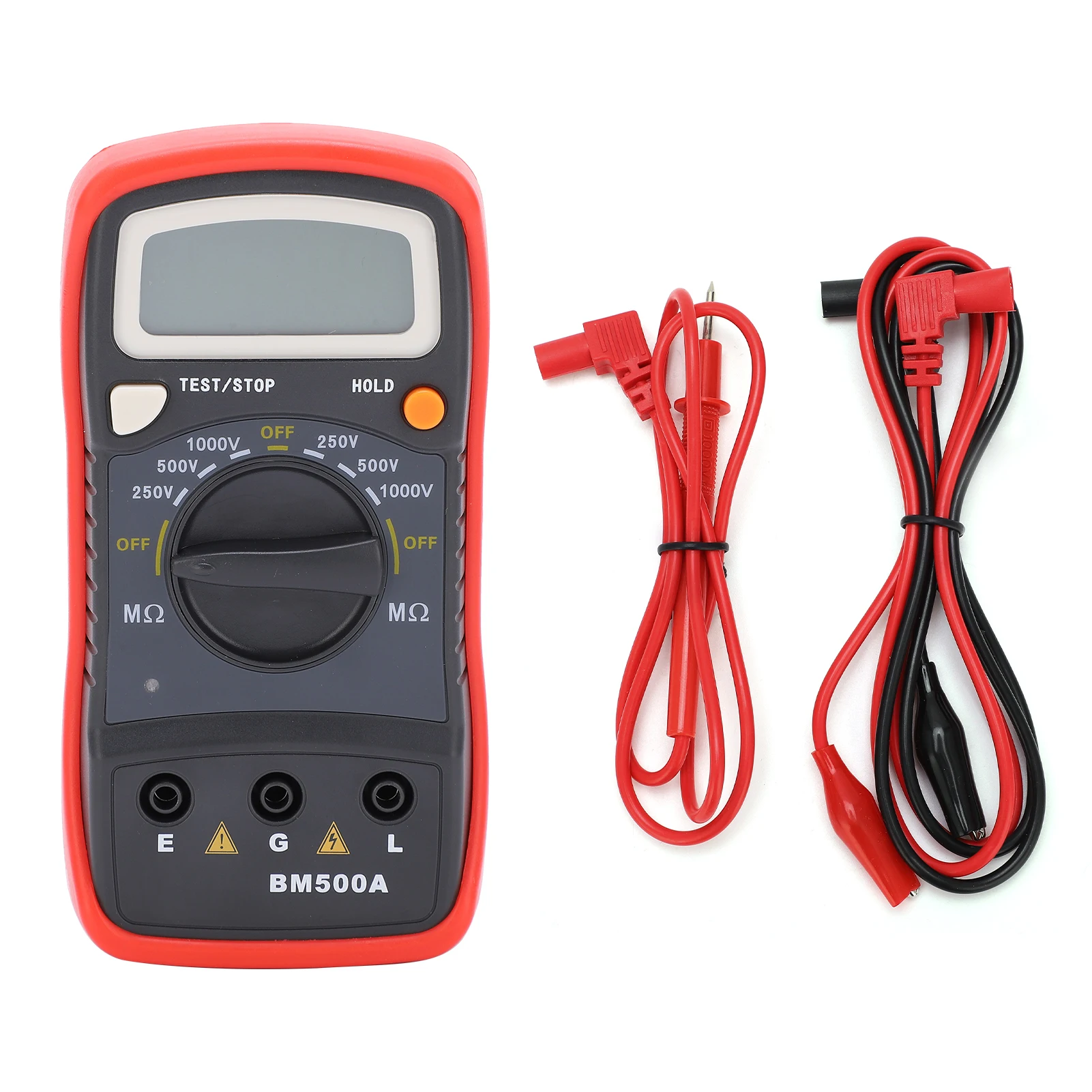 BM500A 1000V LCD Resistance Tester Digital Insulation Resistance Meter Megohm Meter Resistance Test Instrument Resistance Tester