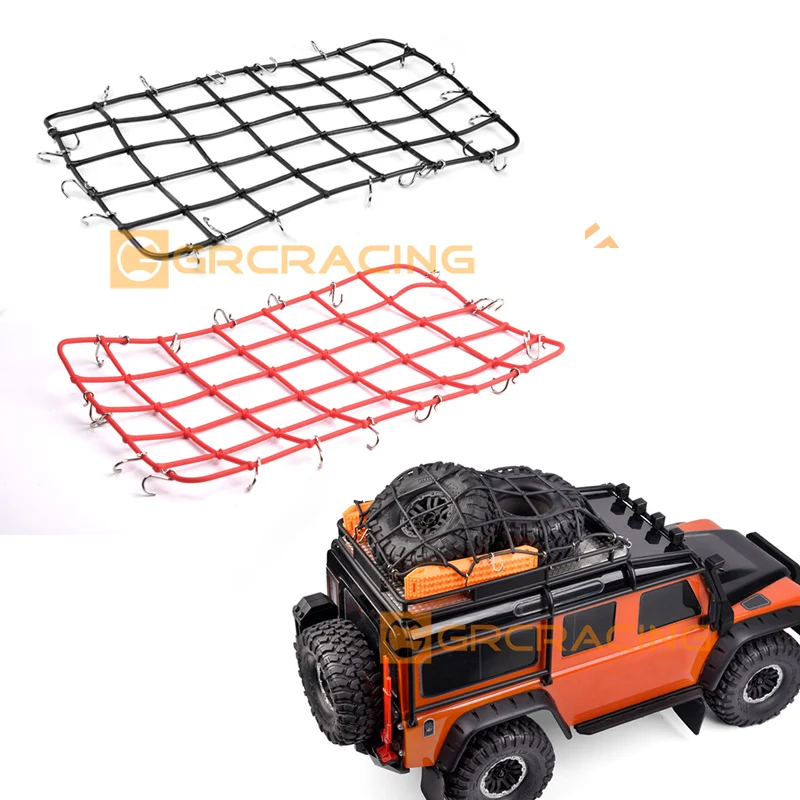 

Rubber Roof Luggage Net 25x15cm with Hook for 1/10 RC Crawler Car Traxxas TRX4 Defender AXIAL SCX10 90046 RC4WD D90 D110 Parts