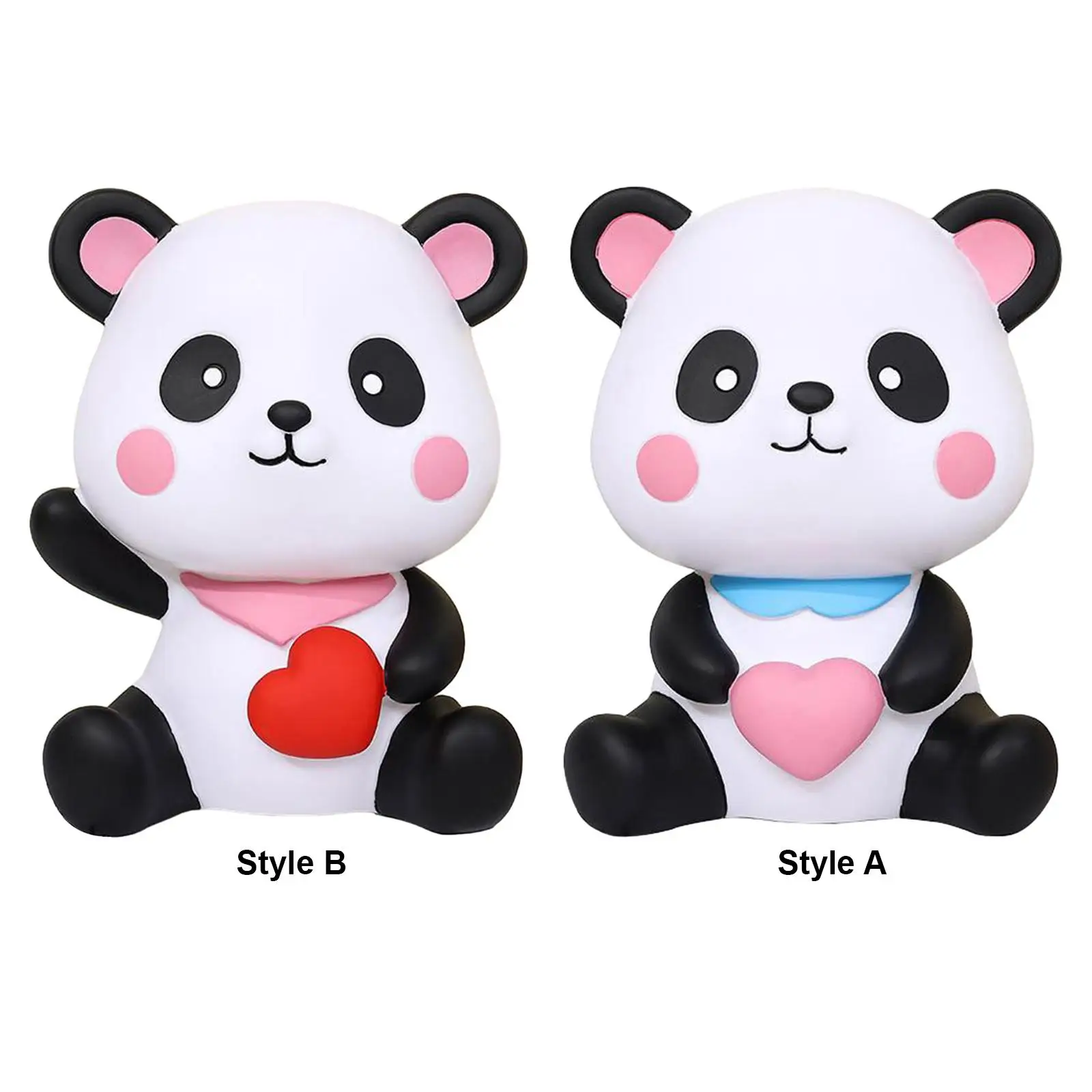 Money Bank Change Box Cute Valentine's Day Ornament Panda Figurines Panda Saving Jar Saving Money Box for New Year Souvenir Gift