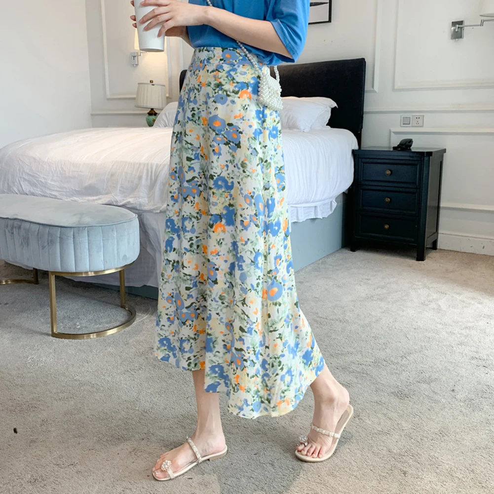 

Club Daily As Pictures Show A line Pleated Skirt Casual Style Drawstring Waist Elastic Waistband Regular Length