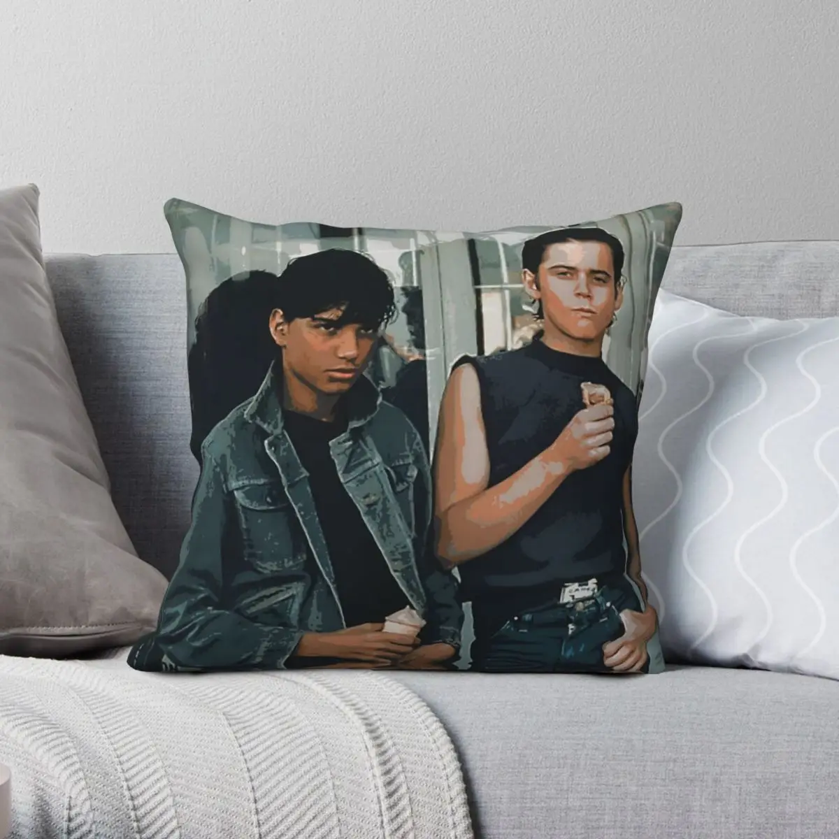 The Outsiders Ponyboy Curtis Johnny Cade Square Pillowcase Polyester Linen Velvet Creative Decor Pillow Case Room Cushion Cover