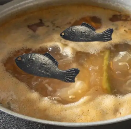 Iron Fish Natural Iron Supplement Effective 2Pcs/set Reusable Kitchen Accessories For Deficiency Children Vegetarians
