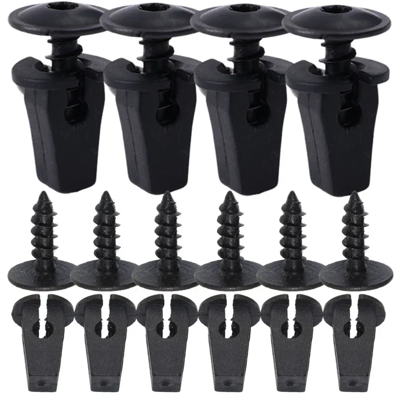 1/20pcs Car Fastener Snap Screws Kit Auto Fender Lining Retainer Snap Door Panel Metal Fastener Clips Rivet Set Auto Accessories