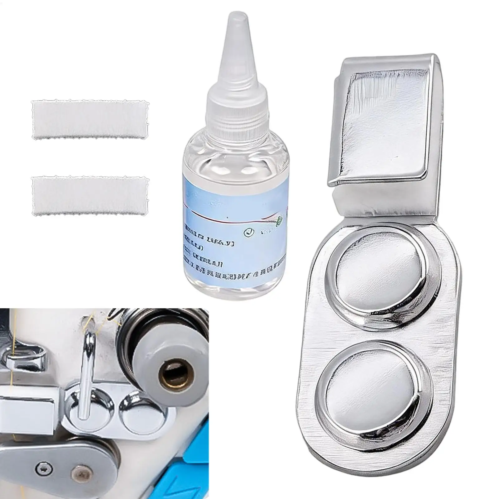 NEW Magnetic Sewing Machine Oil Lubricant Kit Anti Break Thread Fix Tool With Magnet Base For Home Industrial Adult Beginner